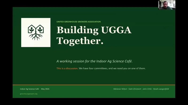 Video: Watch the UGGA Forum from the Indoor Ag Science Café